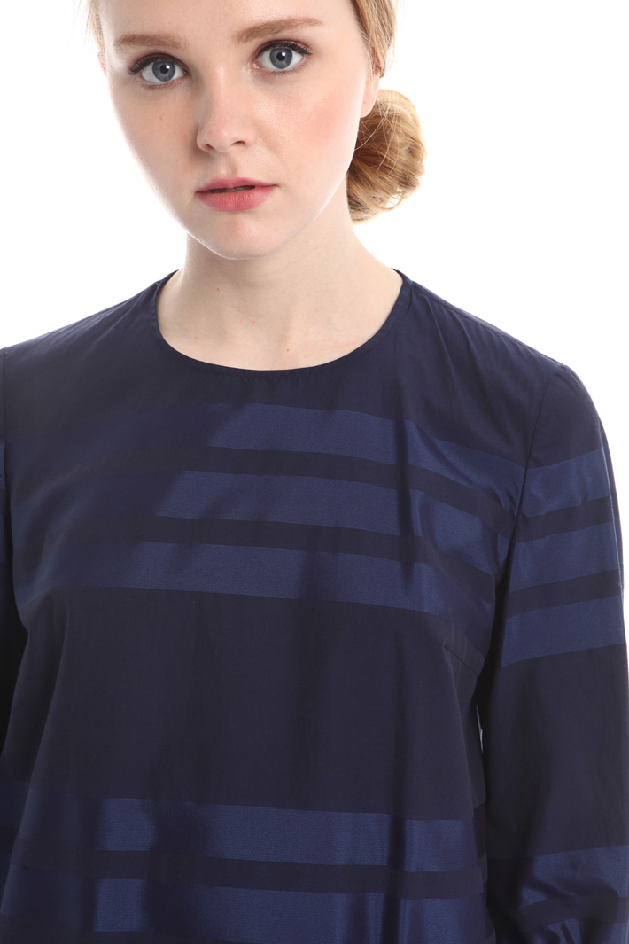 Blusa in popeline rigato Fashion Market Blusa in popeline rigato Fashion Market