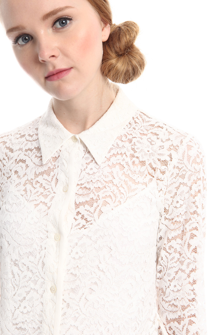 Camicia in pizzo con top Fashion Market Camicia in pizzo con top Fashion Market