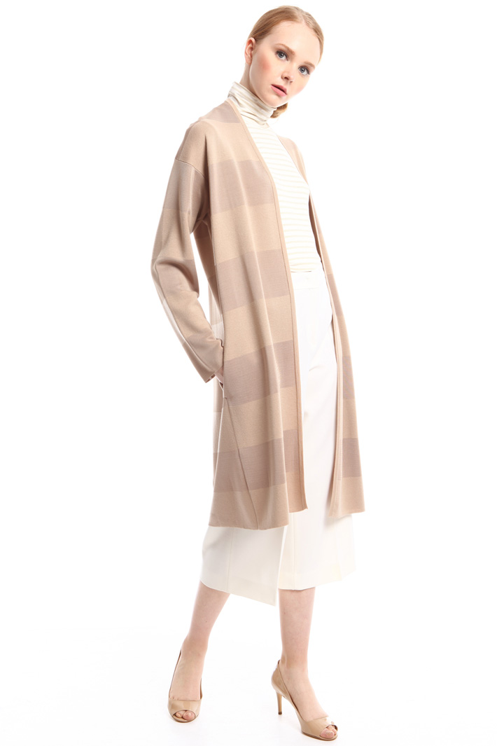 Cardigan a righe in viscosa Fashion Market Cardigan a righe in viscosa Fashion Market
