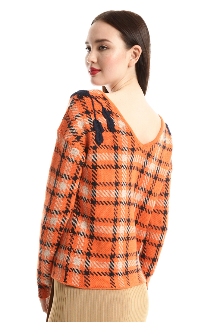 Maglia jacquard con ricamo Fashion Market Maglia jacquard con ricamo Fashion Market
