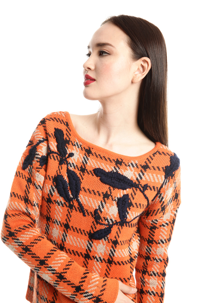 Maglia jacquard con ricamo Fashion Market Maglia jacquard con ricamo Fashion Market