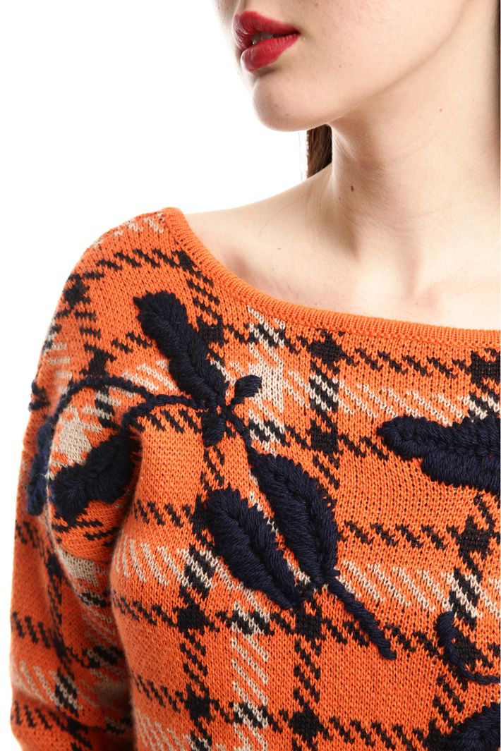 Maglia jacquard con ricamo Fashion Market Maglia jacquard con ricamo Fashion Market