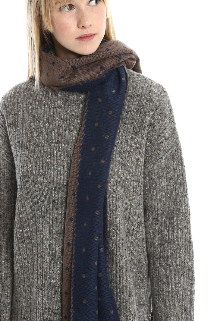 Sciarpa a pois con frange Fashion Market Sciarpa a pois con frange Fashion Market
