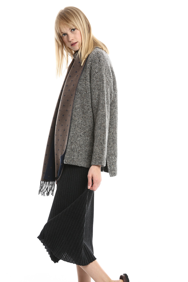 Sciarpa a pois con frange Fashion Market Sciarpa a pois con frange Fashion Market