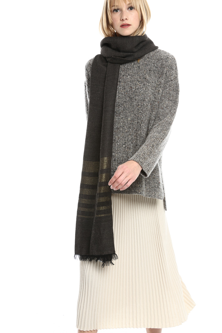 Sciarpa con righe lurex Fashion Market Sciarpa con righe lurex Fashion Market