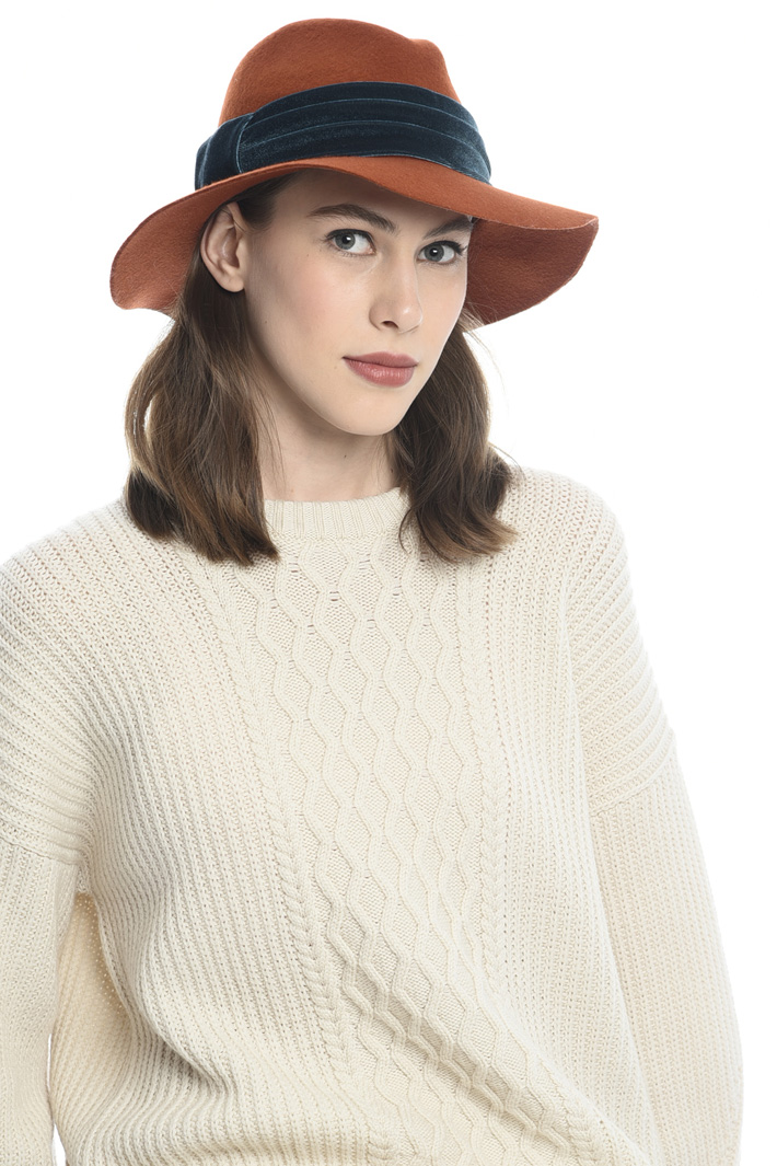 Fedora con fascia in ciniglia Fashion Market Fedora con fascia in ciniglia Fashion Market