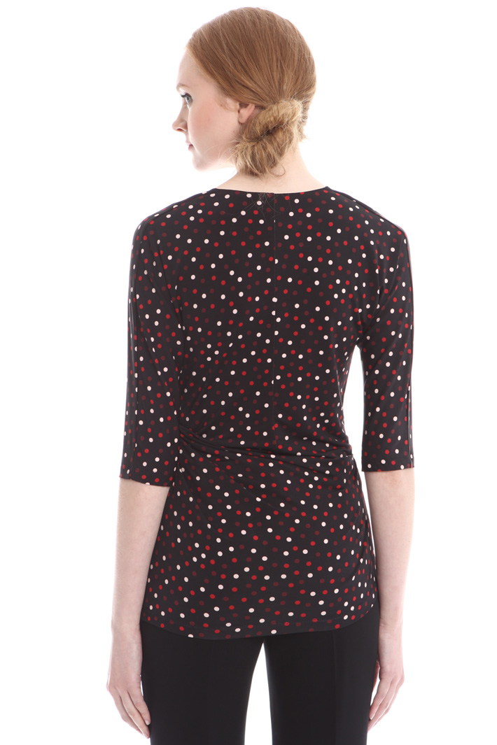 Top in jersey a pois Fashion Market Top in jersey a pois Fashion Market