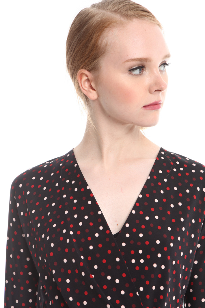 Top in jersey a pois Fashion Market Top in jersey a pois Fashion Market