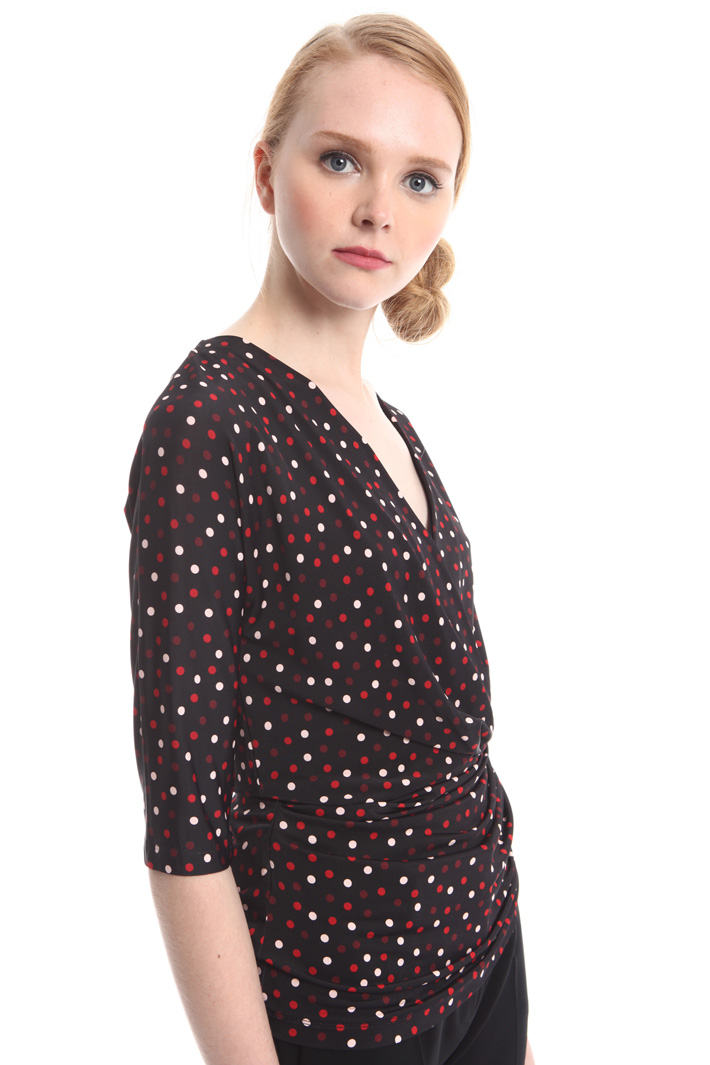 Top in jersey a pois Fashion Market Top in jersey a pois Fashion Market