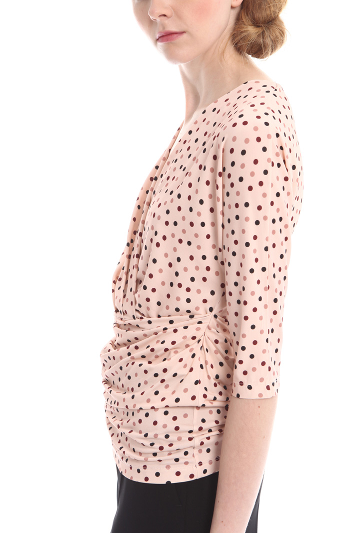 Top in jersey a pois Fashion Market Top in jersey a pois Fashion Market