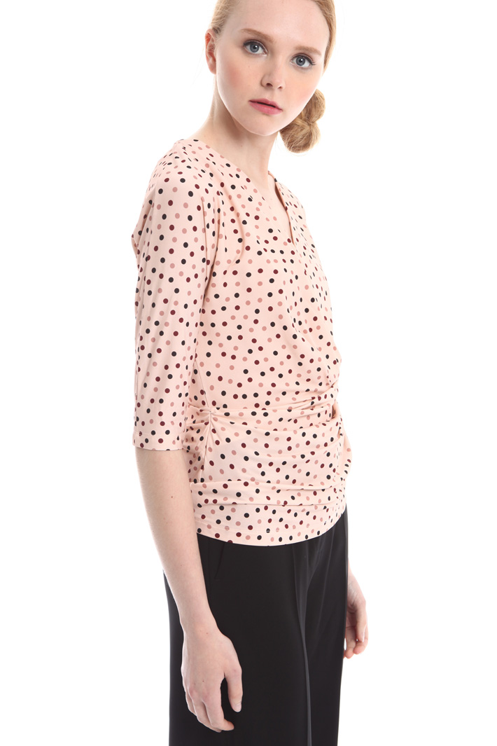 Top in jersey a pois Fashion Market Top in jersey a pois Fashion Market