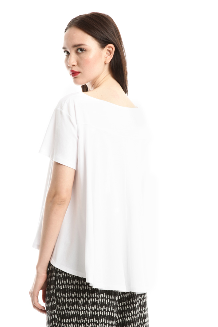 Top boxy in jersey interlock Fashion Market Top boxy in jersey interlock Fashion Market