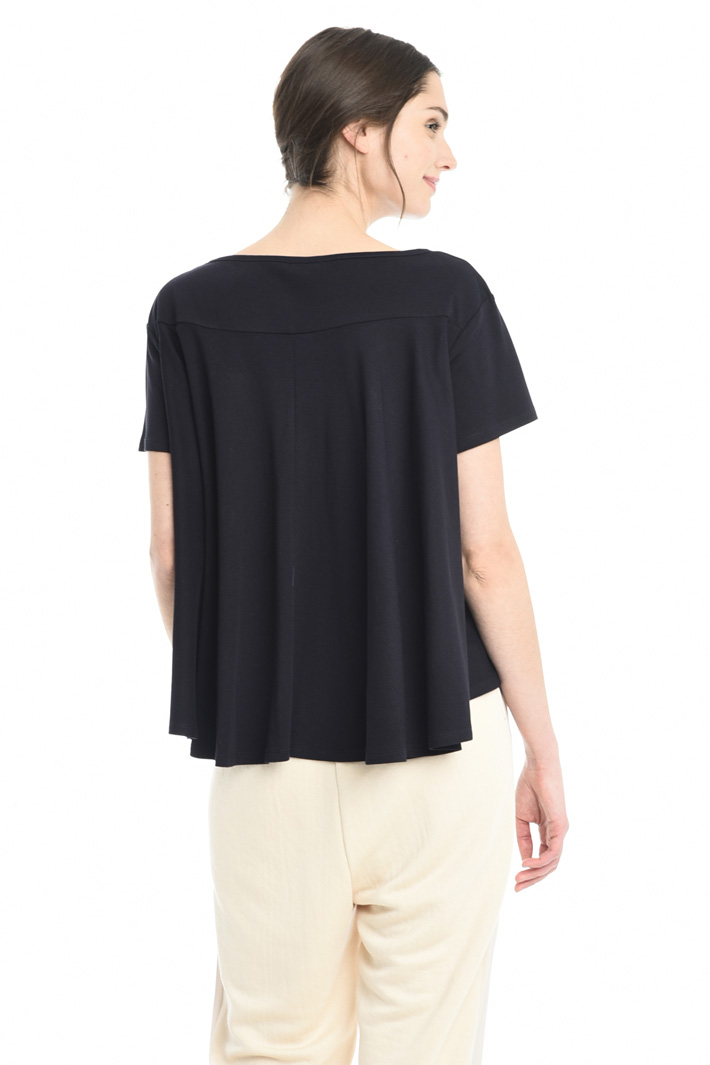 Top boxy in jersey interlock Fashion Market Top boxy in jersey interlock Fashion Market