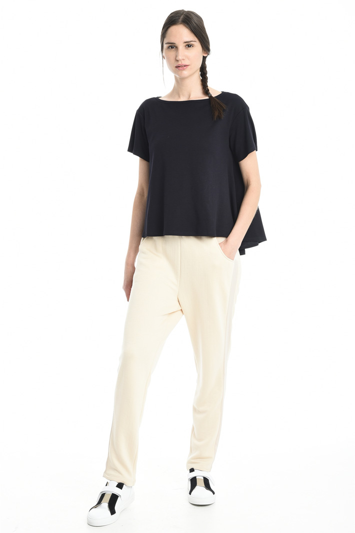 Top boxy in jersey interlock Fashion Market Top boxy in jersey interlock Fashion Market
