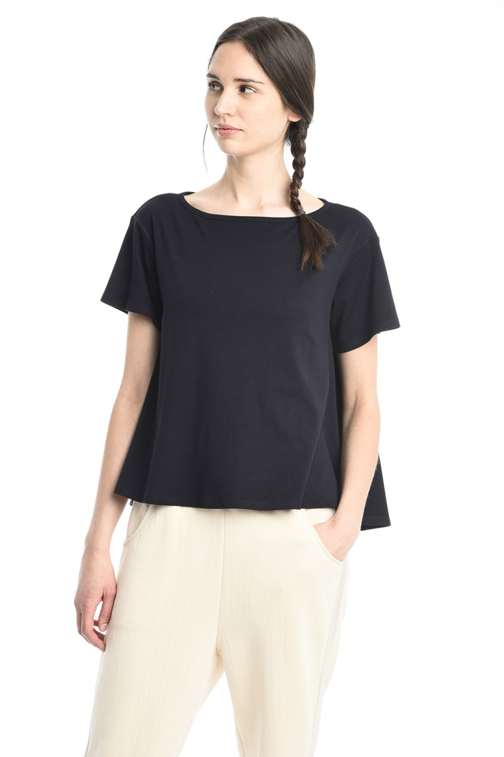 Top boxy in jersey interlock Fashion Market Top boxy in jersey interlock Fashion Market