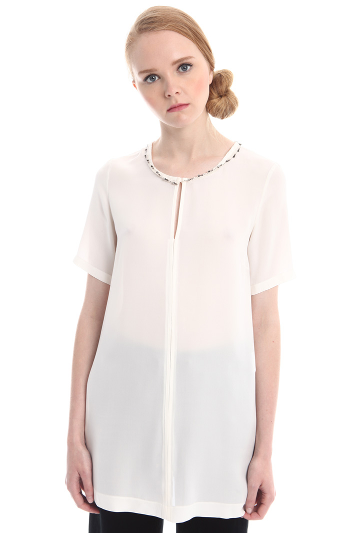 Tunica over in cotone e seta Fashion Market Tunica over in cotone e seta Fashion Market