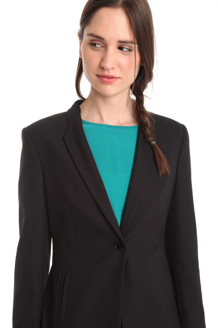 Blazer semiaderente in crepe Fashion Market Blazer semiaderente in crepe Fashion Market