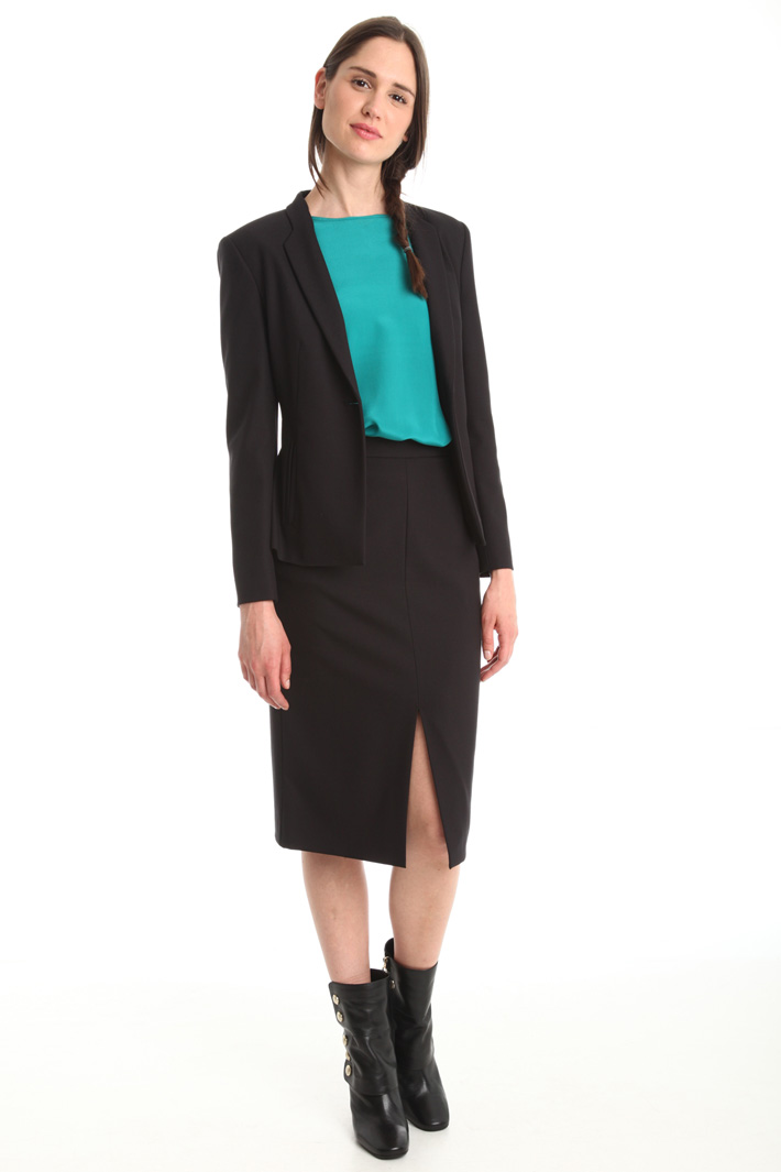 Blazer semiaderente in crepe Fashion Market Blazer semiaderente in crepe Fashion Market