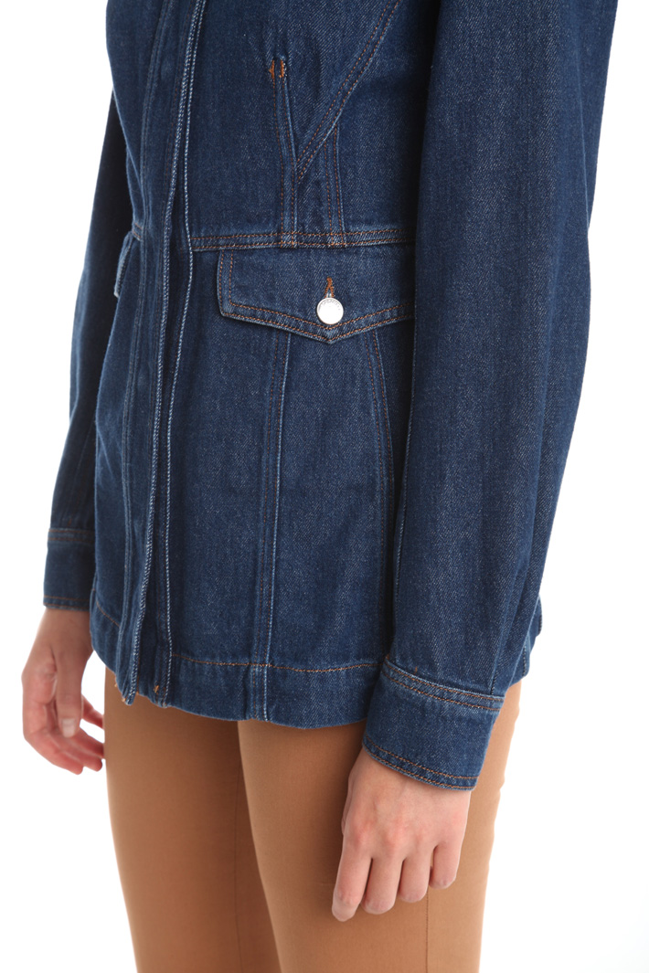 Giacca semiaderente in denim Fashion Market Giacca semiaderente in denim Fashion Market