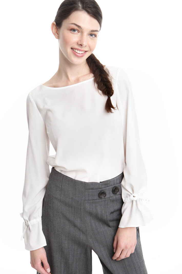 Blusa in tessuto crepe Fashion Market Blusa in tessuto crepe Fashion Market