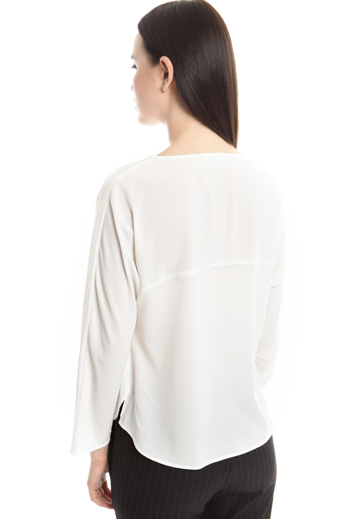 Casacca in popeline e crepe Fashion Market Casacca in popeline e crepe Fashion Market