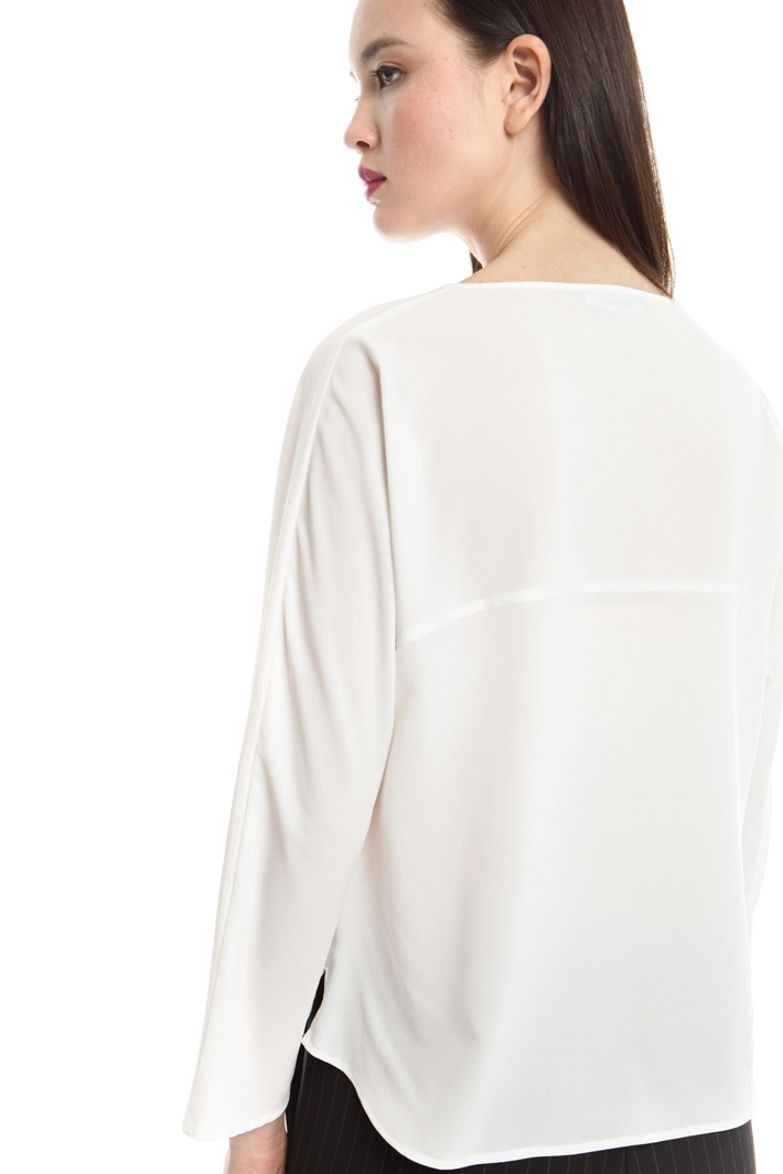Casacca in popeline e crepe Fashion Market Casacca in popeline e crepe Fashion Market