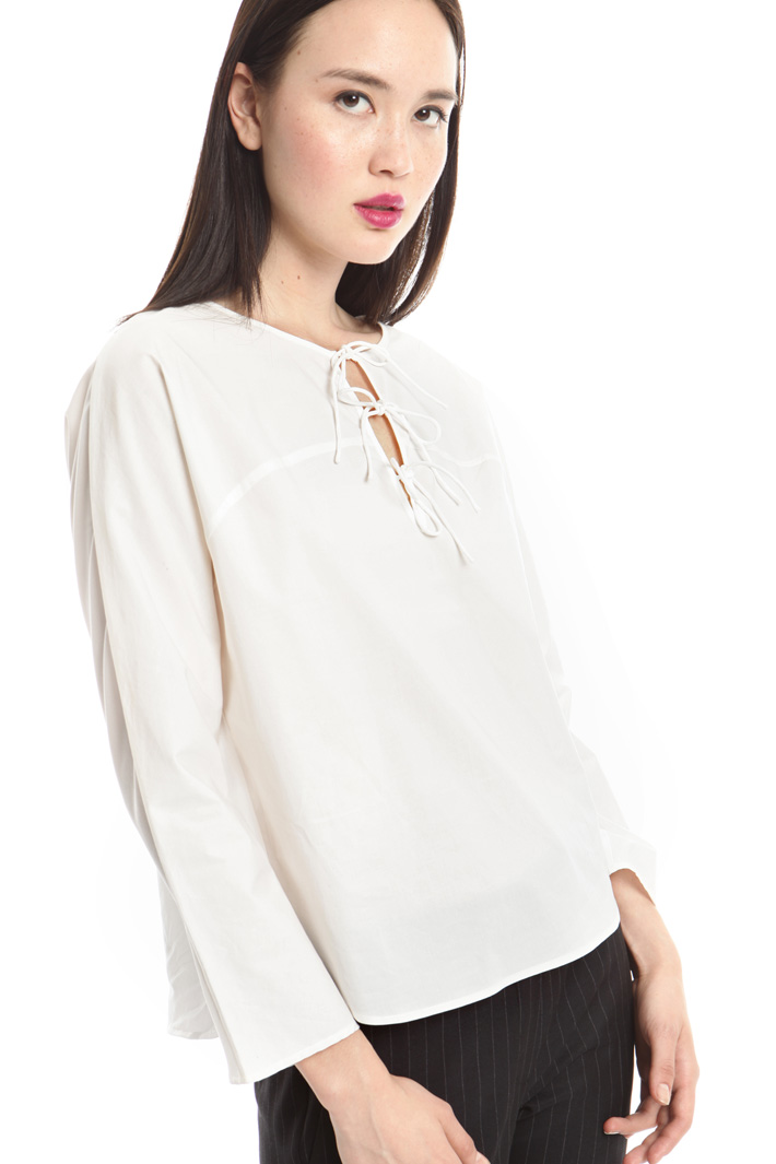 Casacca in popeline e crepe Fashion Market Casacca in popeline e crepe Fashion Market