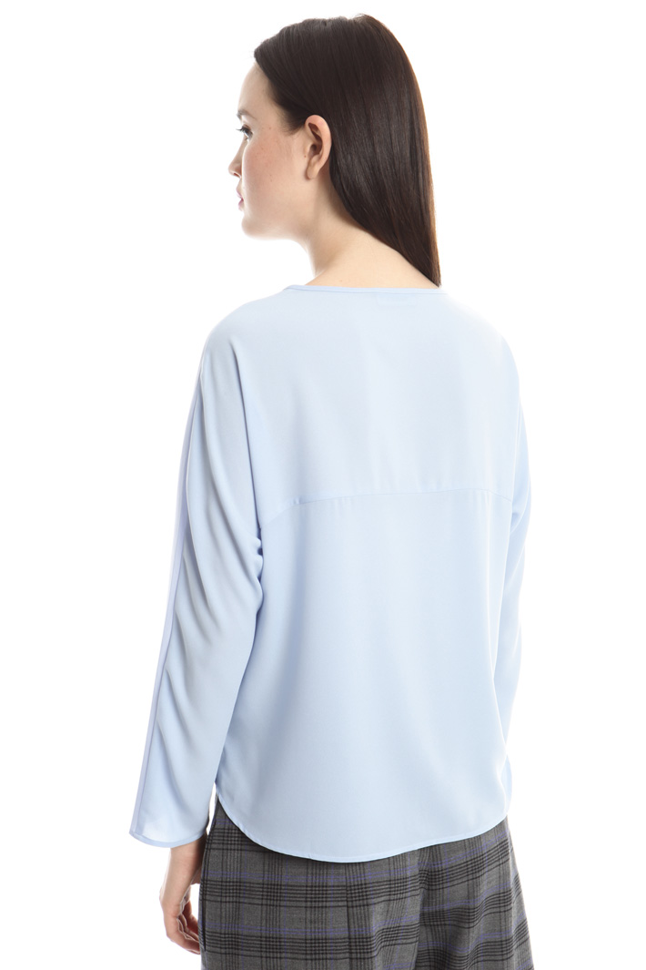 Casacca in popeline e crepe Fashion Market Casacca in popeline e crepe Fashion Market