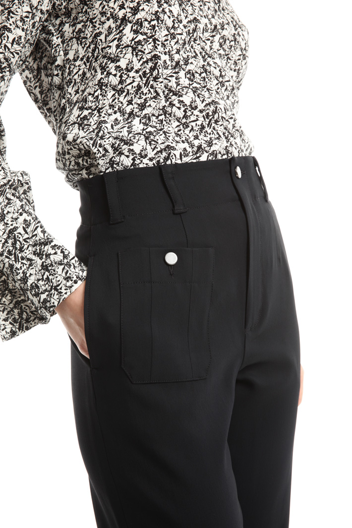 Pantaloni a vita alta in cady Fashion Market Pantaloni a vita alta in cady Fashion Market