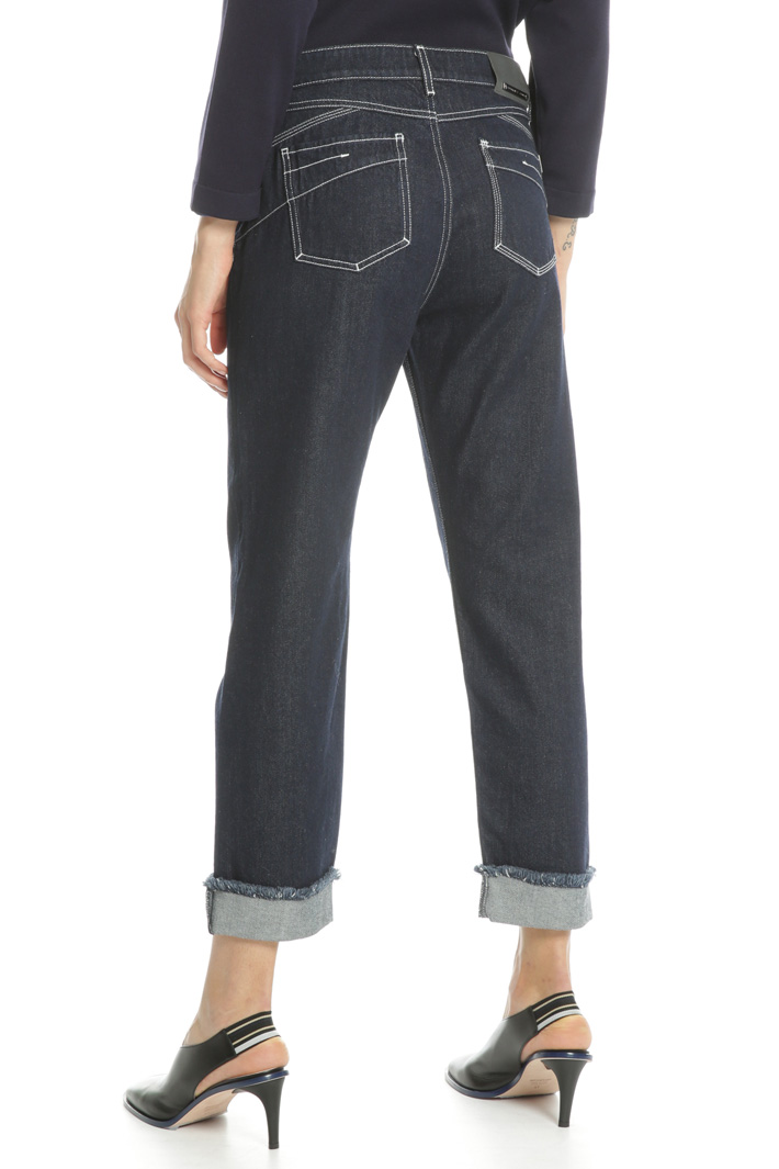 Jeans cropped in denim Fashion Market Jeans cropped in denim Fashion Market