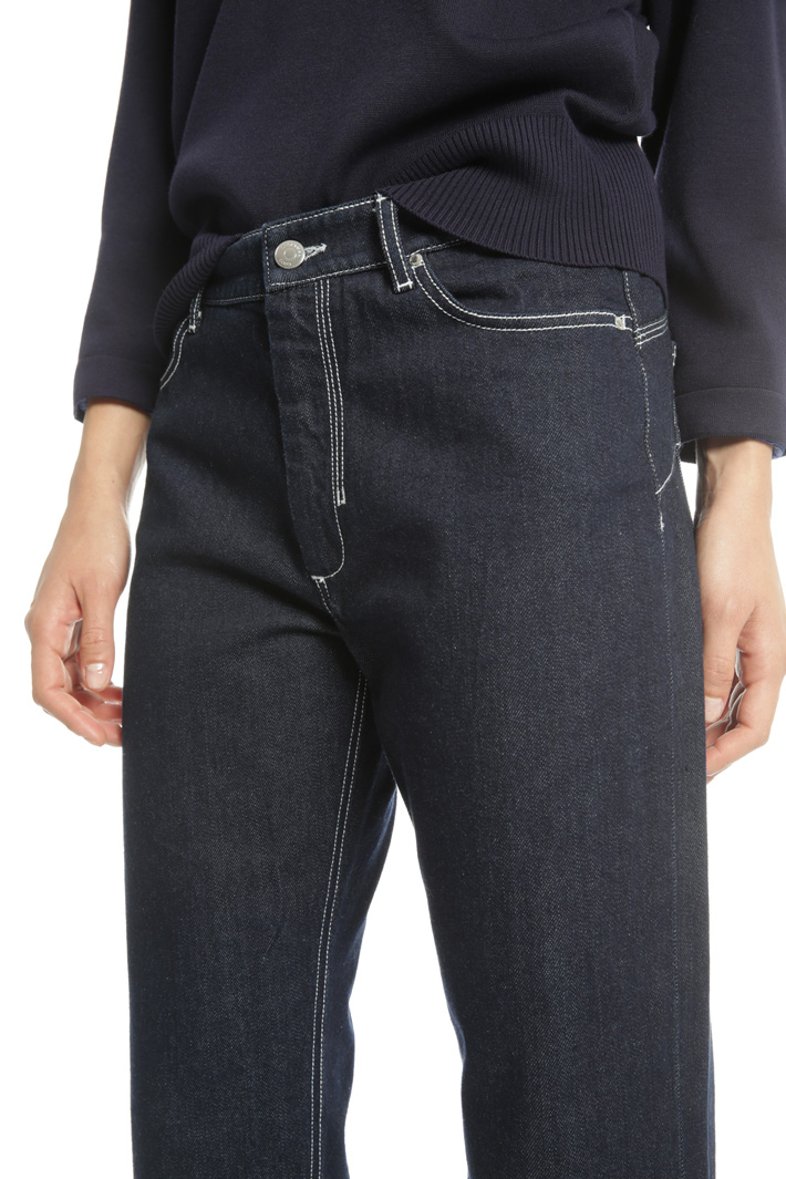 Jeans cropped in denim Fashion Market Jeans cropped in denim Fashion Market