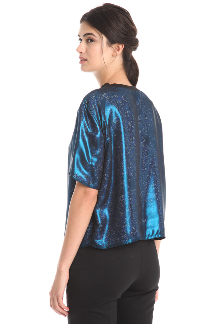 Top in chiffon laminato Fashion Market Top in chiffon laminato Fashion Market
