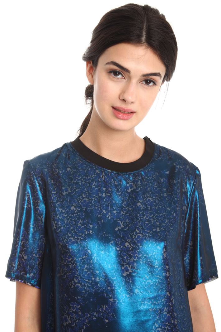 Top in chiffon laminato Fashion Market Top in chiffon laminato Fashion Market