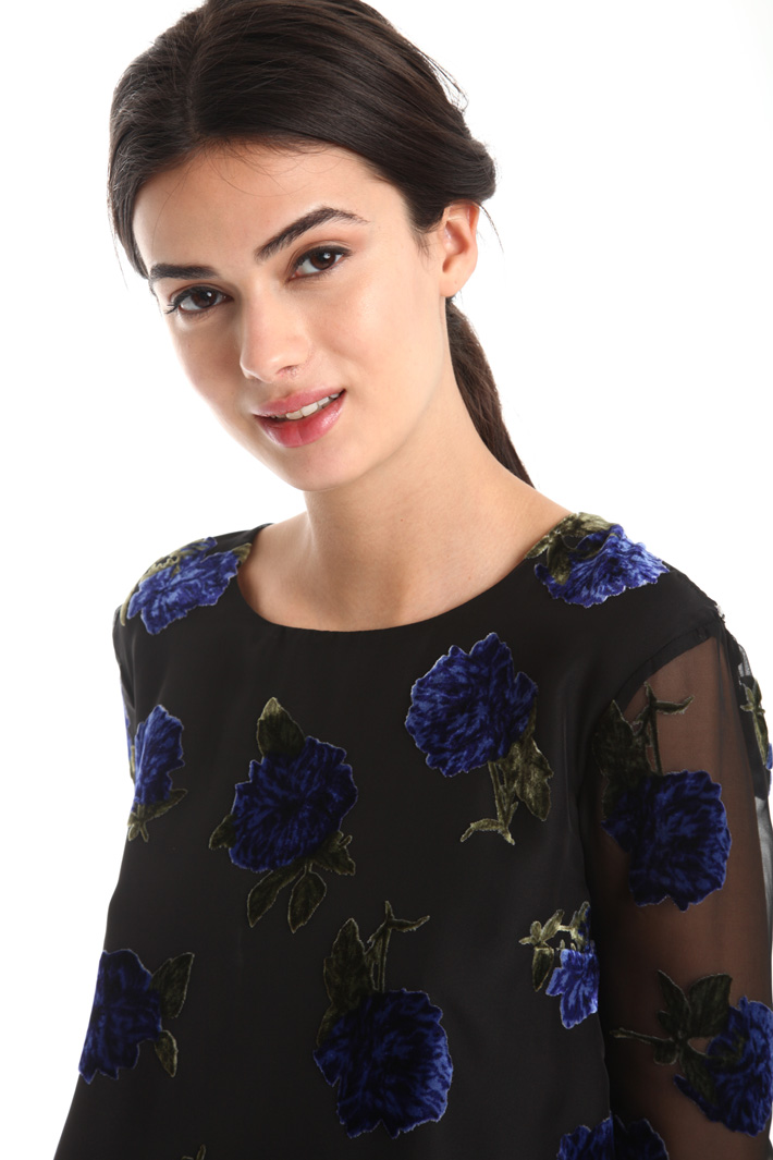 Casacca in doppia georgette Fashion Market Casacca in doppia georgette Fashion Market