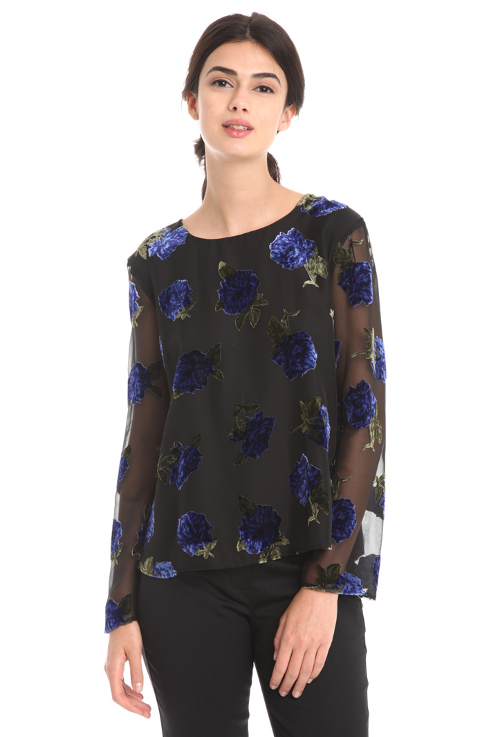 Casacca in doppia georgette Fashion Market Casacca in doppia georgette Fashion Market