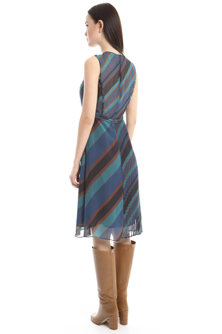 Abito in georgette rigata Fashion Market Abito in georgette rigata Fashion Market