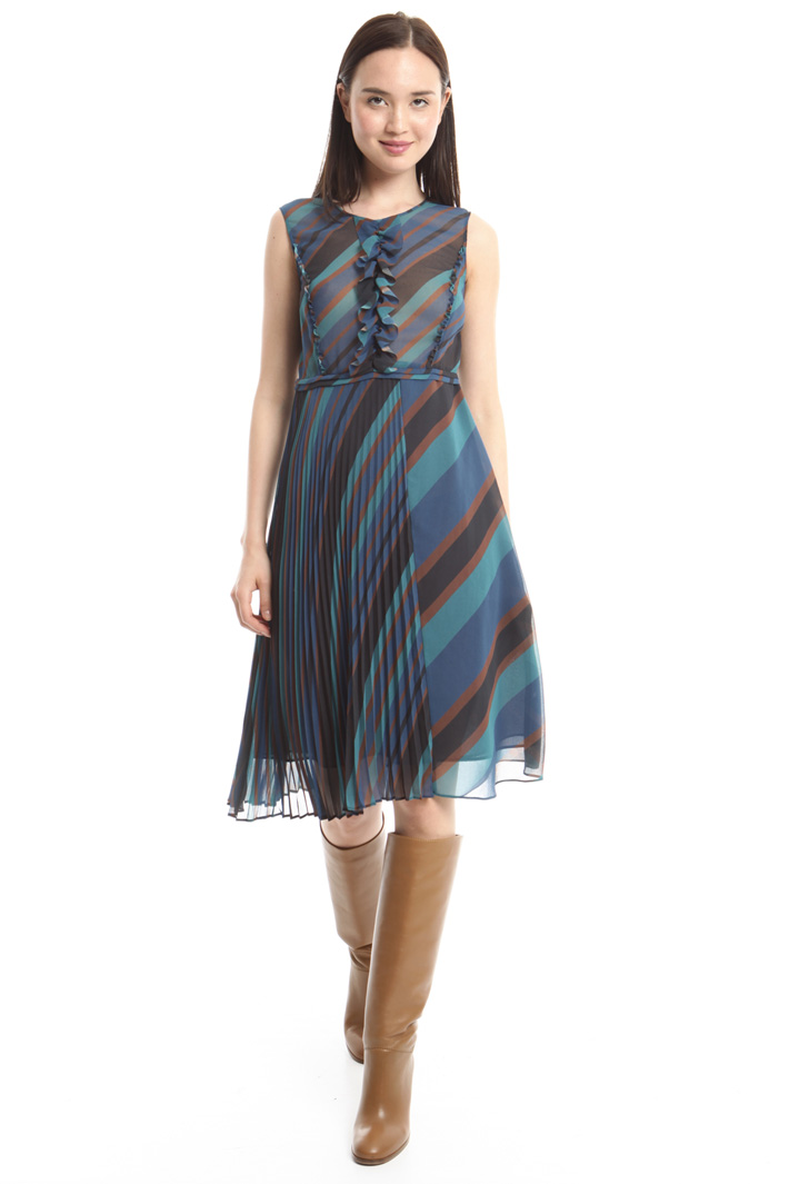 Abito in georgette rigata Fashion Market Abito in georgette rigata Fashion Market