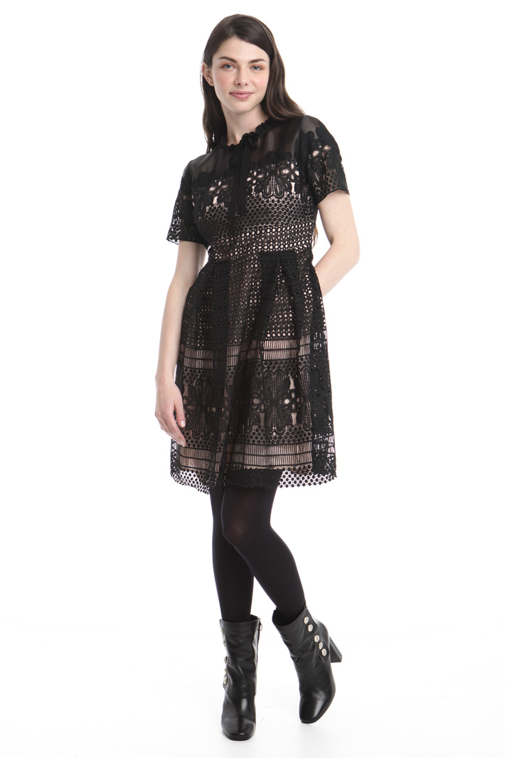 Abito in organza e macramé Fashion Market Abito in organza e macramé Fashion Market