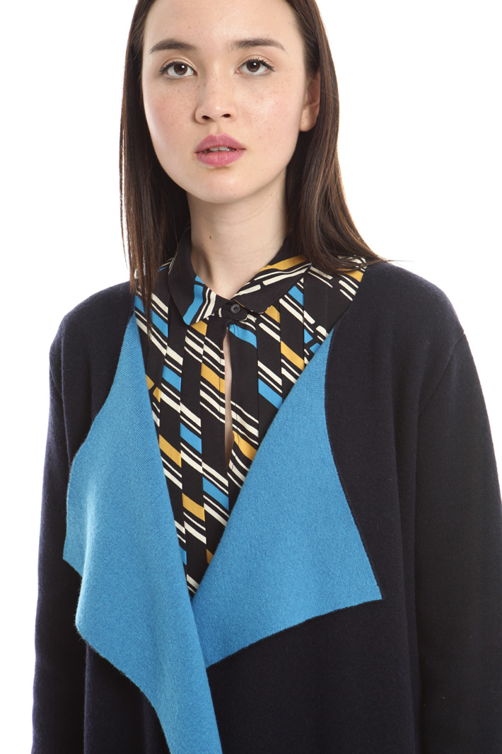 Capospalla in maglia bicolor Fashion Market Capospalla in maglia bicolor Fashion Market
