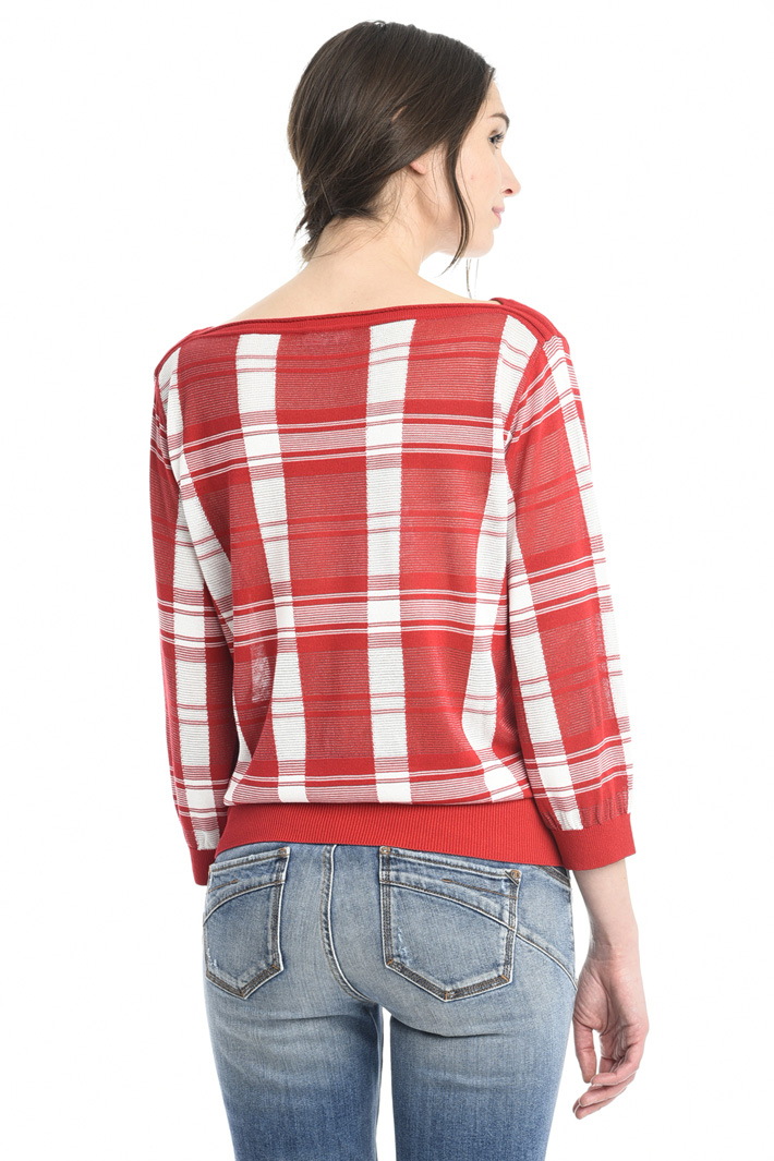 Maglia check in viscosa Fashion Market Maglia check in viscosa Fashion Market