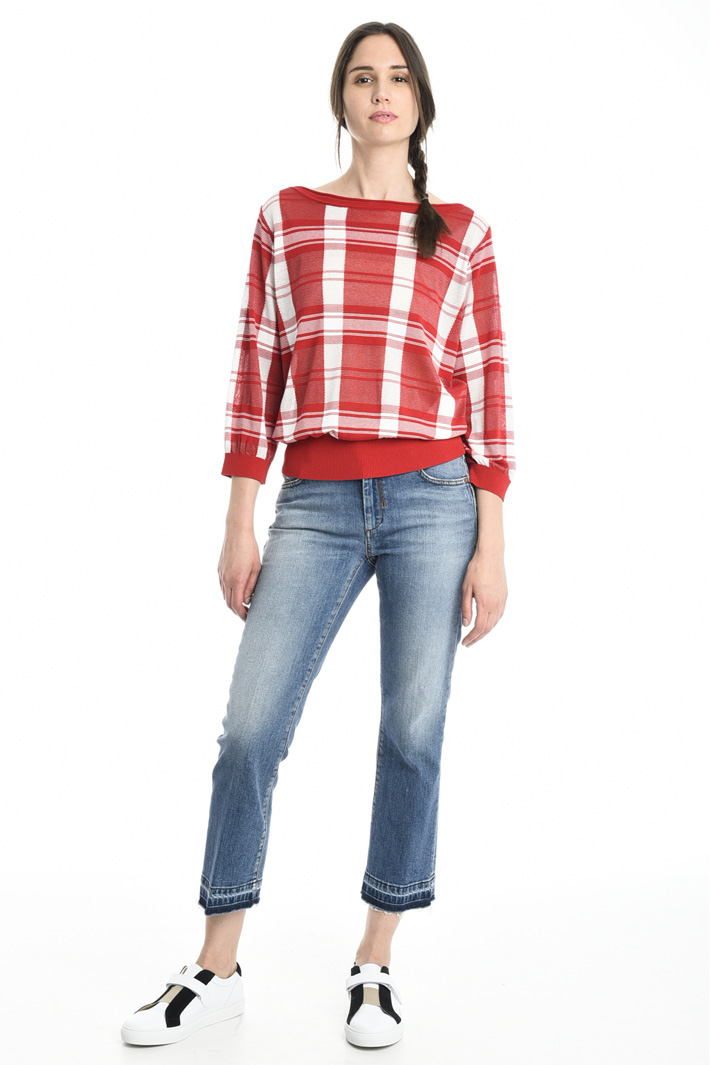 Maglia check in viscosa Fashion Market Maglia check in viscosa Fashion Market
