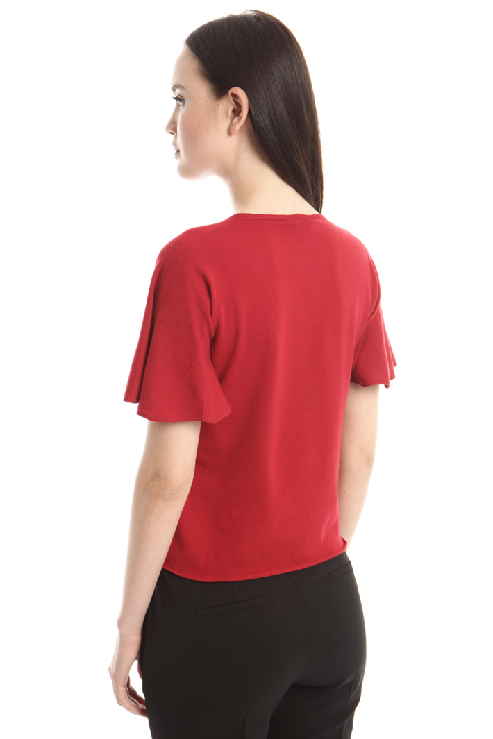 Top con maniche a pieghe Fashion Market Top con maniche a pieghe Fashion Market
