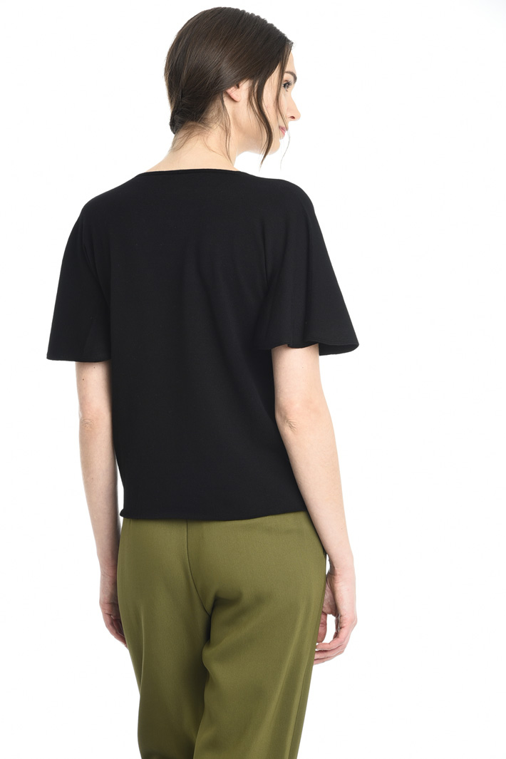 Top con maniche a pieghe Fashion Market Top con maniche a pieghe Fashion Market