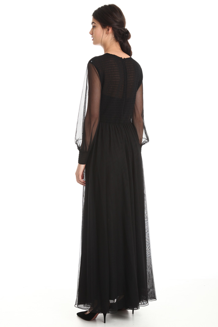 Abito fluido in tulle stretch Fashion Market Abito fluido in tulle stretch Fashion Market