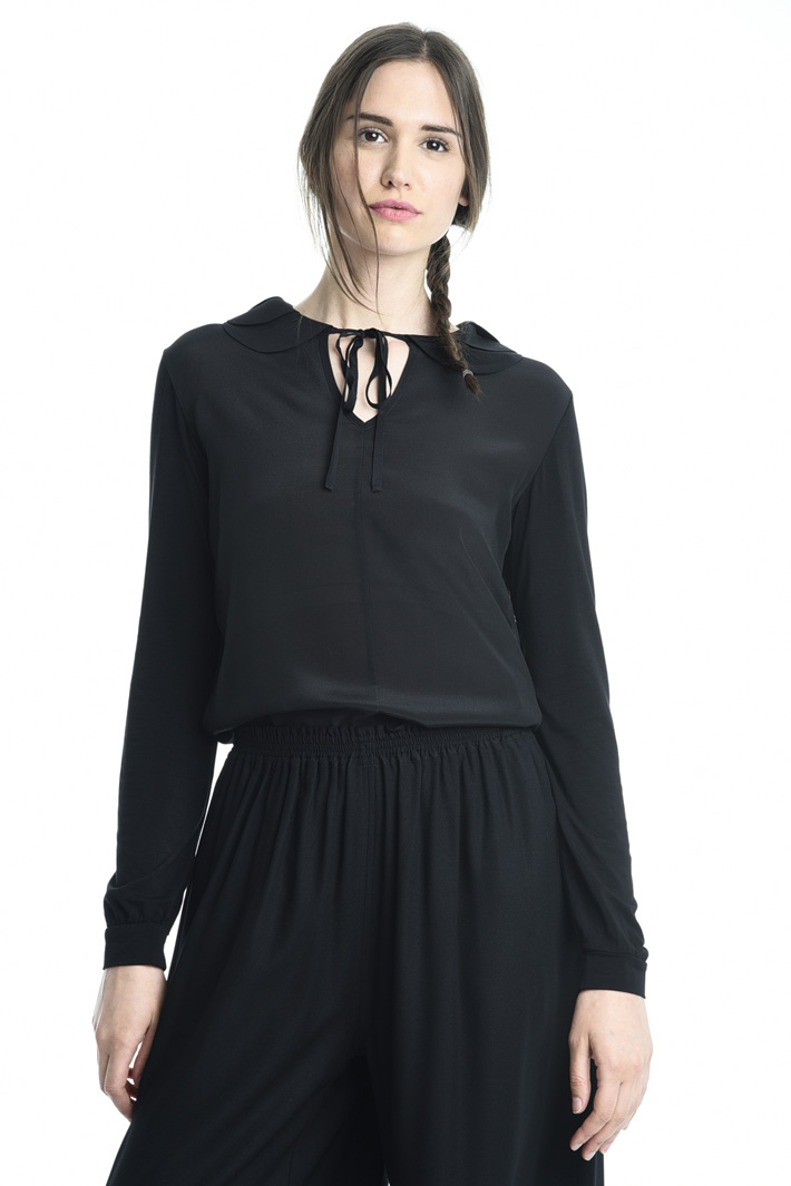 T-shirt in jersey e crepe Fashion Market T-shirt in jersey e crepe Fashion Market