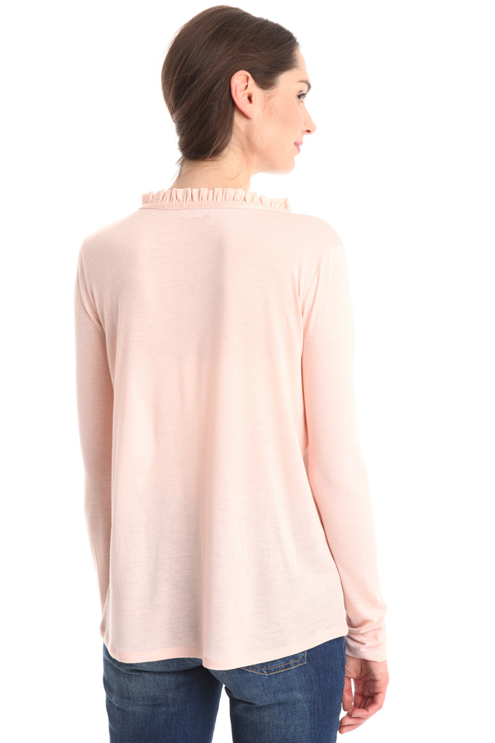 T-shirt in jersey e crepe Fashion Market T-shirt in jersey e crepe Fashion Market