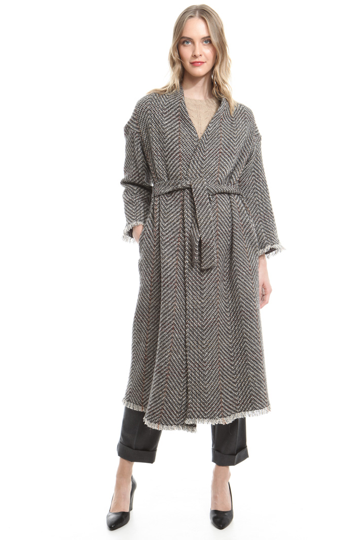 Cappotto in tweed di lana Fashion Market Cappotto in tweed di lana Fashion Market