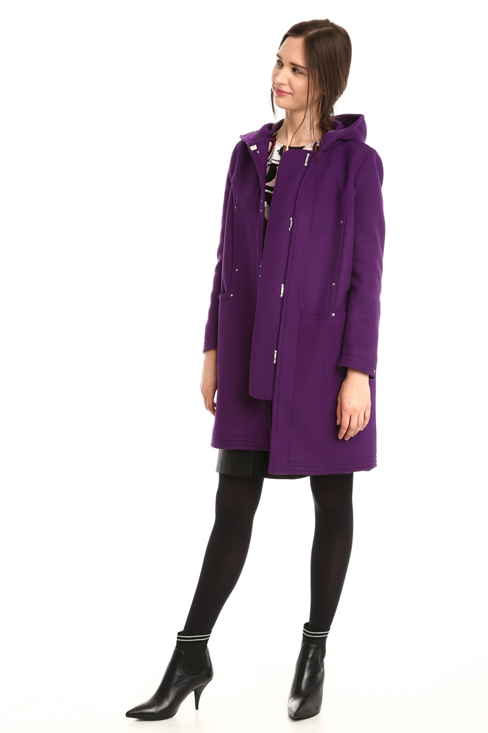 Cappotto in lana con cappuccio Fashion Market Cappotto in lana con cappuccio Fashion Market