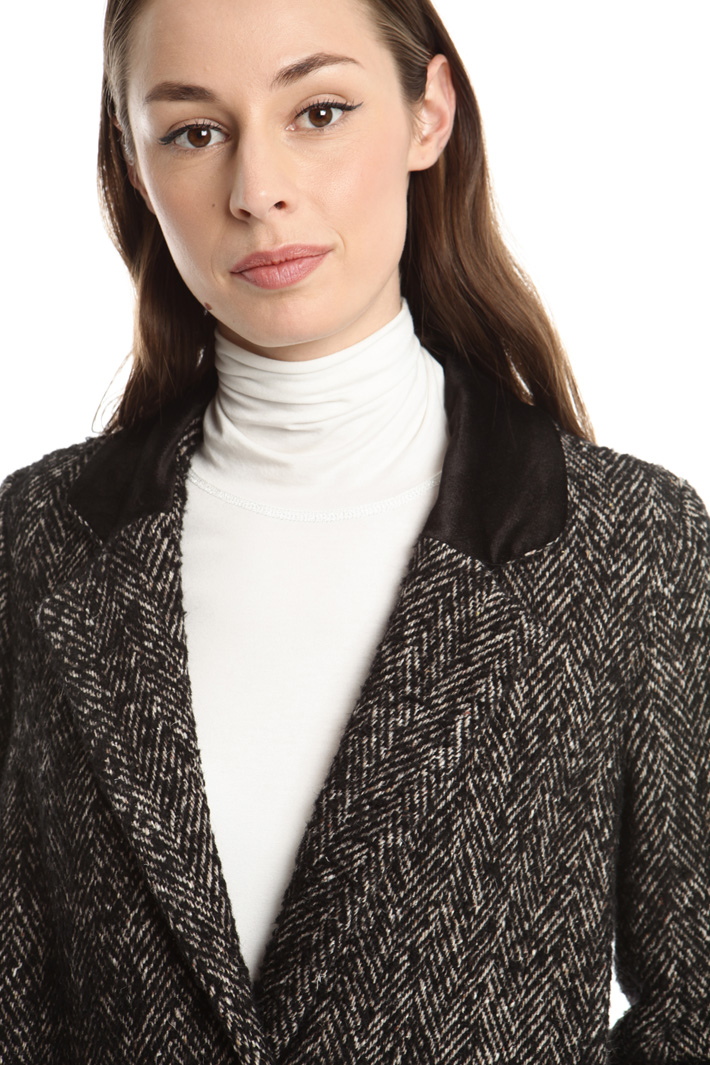 Cappotto in tweed di lana Fashion Market Cappotto in tweed di lana Fashion Market