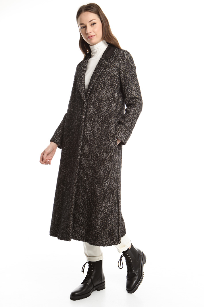 Cappotto in tweed di lana Fashion Market Cappotto in tweed di lana Fashion Market